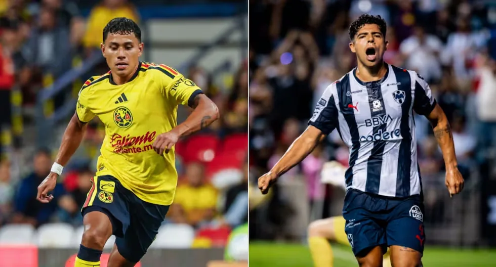 Which TV channels broadcast América vs. Monterrey and what time does the Leagues Cup semifinal match start?